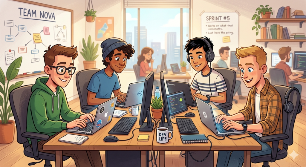 A group of young writers trying to identify Syntactic Diversity in an Ai content.