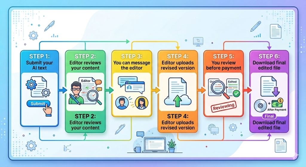 Visual of our Ai refinement procedures.