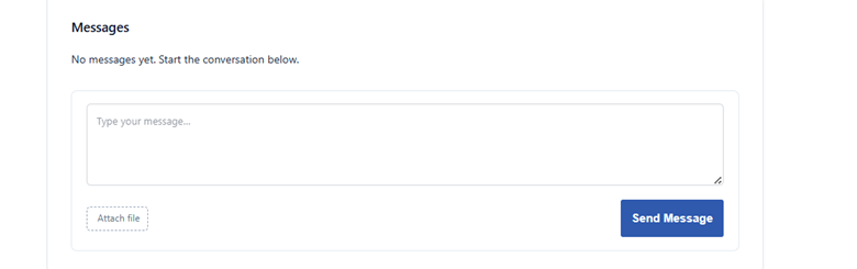 Messaging system interface for customer to directly chat with editor